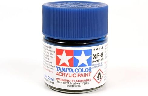 TAMIYA TAM81308 Acrylic XF-8 Flat Blue 23ml in Kuwait