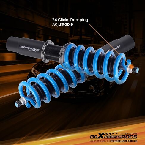 maxpeedingrods Coilover لسيارة Audi A6 2012-2018، لسيارة Audi A7 Quattro 2012-2018، مجموعة تعليق كويلوفيرس قابلة للتعديل بـ 24 مستوى، مجموعة خفض مطورة T6 قابلة للتعديل باللون الأزرق in Kuwait
