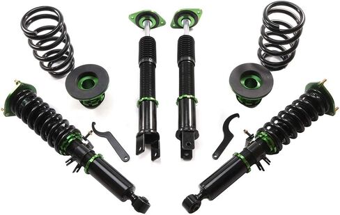 Coilovers Suspension Kit Fit for Nissan for 370Z 2009-2021, for Infiniti for G25 2011-2012, for G37 2008-2013 Coilovers Struts, Height Adjustable Lowering Kit, Green in Saudi Arabia