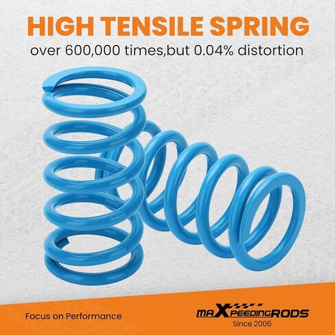 maxpeedingrods Coilover for Subaru Legacy 2015-2019، لسوبارو Outback 2015-2019، طقم تعليق Coilovers قابل للتعديل بـ 24 مستوى، مجموعة خفض مطورة T6 قابلة للتعديل باللون الأزرق in Kuwait
