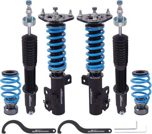 maxpeedingrods Coilover لسيارة Lexus CT200h 2011-2017، مجموعة تعليق كويلوفر قابلة للتعديل بـ 24 مستوى، دعامات امتصاص الصدمات قابلة للتعديل للارتفاع، مجموعات خفض مطورة T6 باللون الأزرق in Kuwait