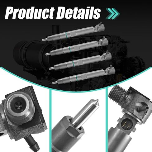 Set of 4 28347042 7261663 400903-0043E Fuel Injectors Compatible with Doosan D34 for Bobcat T740 T750 T770 T870 A770 S740 S750 S770 S850 V519 V723 in Saudi Arabia