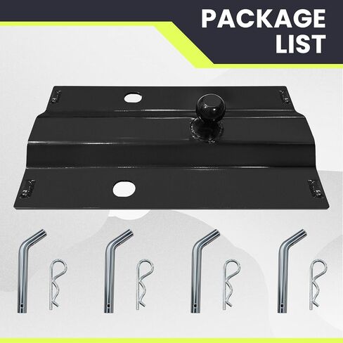Universal Gooseneck Ball Plate Compatible with All Standard 5th Wheel Rails, Fits Industry-Standard Rails, 30,000 lbs, 2-5/16-Inch Ball in Saudi Arabia