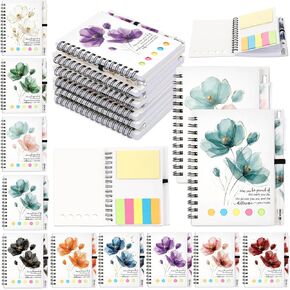 Chuangdi 20 Sets Employee Appreciation Thank You Gifts Inspirational Spiral Notebook Journal with Sticky Note Notepad Motivational Bamboo Ballpoint Pen Bulk for Team Teacher Coworker, Be Proud in Saudi Arabia