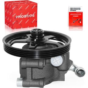 مضخة توجيه كهربائية PHOBOOS متوافقة مع Lincoln MKS 2009-2012، MKT 2010-2012 3.7L وFord Flex 2009-2012، Taurus 2010-2012 3.5L، مع بكرة، ضوضاء منخفضة، توجيه سلس، المرجع. 20-387 in Kuwait