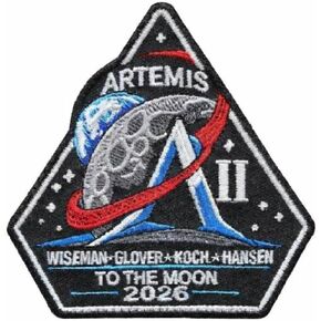 مهمة NASA Artemis II إلى القمر مطرزة بالحديد على رقعة 3.5 بوصة in Kuwait