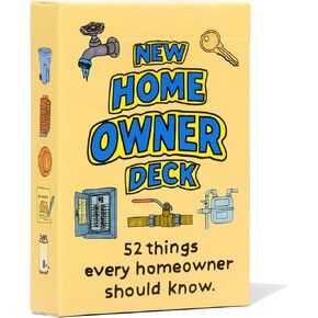 Niche Nation Games New Homeowner Playing Cards - 52 Funny and Mildly Useful Tips for First Time Homeowners - Housewarming Gifts – House Warming Gifts New Home - Funny New Homeowner Gift in Saudi Arabia