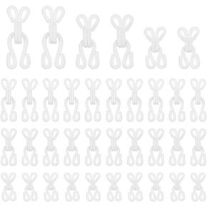 36 زوجًا من خطافات الخياطة وإغلاق العيون، 2.2/2.8/3.5 سم خطافات حمالة صدر معدنية بيضاء وعيون لخياطة الملابس وحمالة الصدر البديلة للتنانير الحرفية in Kuwait