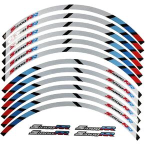 Motorcycle Front Rear Rim Wheels Edge Outer Rims Sticker Reflective Stripe Wheel Decals Compatible With BMW S1000RR in Saudi Arabia