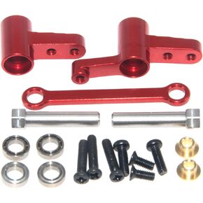 Steering Group Assembly with Bearings & Steering Shaft Compatible with 1/14 MJX Hyper Go Upgrade 14209 14210 Brushless Rc Car Metal Part(Titanium) in Saudi Arabia