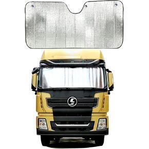 Upgrade Windshield Sun Shade Reflective Semi Truck Window Shades Foldable RV Windshield Sunshade for UVSun Protection fits for Rig Truck Commercial Windshields （87"*31"） in Saudi Arabia