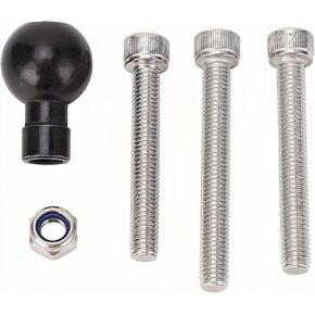 Motorcycle Fork Stem Mount Base: Handlebar Clamp Base Fork Stem Ball Base Ball Head Base with M8 Bracket Bolt 1 Inch Rubber Ball for RAM-B-367U Bracket System in Saudi Arabia