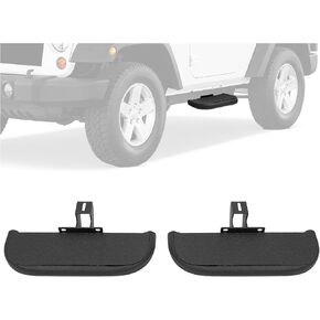 ALMULOO Side Step Compatible with 2007-2018 Jeep Wrangler JK 2-Door Running Boards Step Pedals Steel Powder Coated+Textured Black 2 Pcs in Kuwait