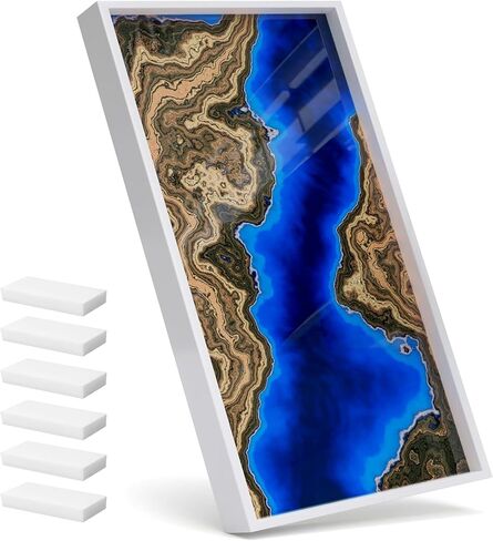 Boss Premium® Large No Seal HDPE Epoxy Table Mold, 48 x 24 Inch, Reusable Resin Table Molds River Table Mold Casting - Designed in USA in Saudi Arabia