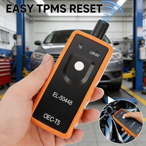 أداة إعادة ضبط TPMS لمستشعر ضغط الإطارات - EL-50448 أداة تنشيط إعادة ضبط مستشعر ضغط الإطارات، أداة برمجة TPMS بزر واحد مع أجهزة OEC-T5 لمركبات جنرال موتورز (عبوة واحدة) in Kuwait