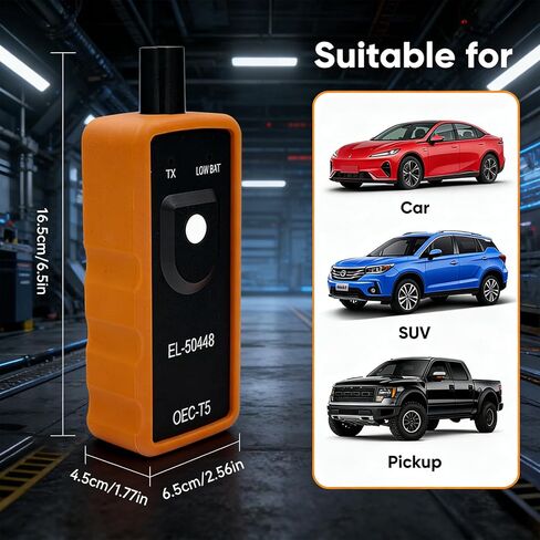 أداة إعادة ضبط TPMS لمستشعر ضغط الإطارات - EL-50448 أداة تنشيط إعادة ضبط مستشعر ضغط الإطارات، أداة برمجة TPMS بزر واحد مع أجهزة OEC-T5 لمركبات جنرال موتورز (عبوة واحدة) in Kuwait