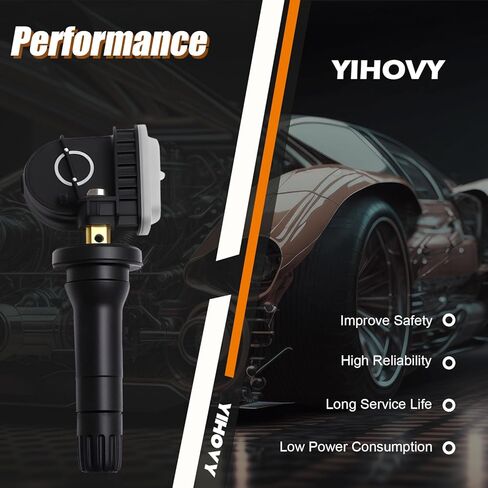مستشعر TPMS مبرمج مسبقًا، مستشعر مراقبة ضغط الإطارات F2GZ1A189A مناسب لسيارة Ford Bronco Ecosport Edge Expedition Explorer F150 Fusion Mustang Ranger، مناسب لسيارة Lincoln Mark LT MKX - 315 ميجا هرتز (4) in Kuwait