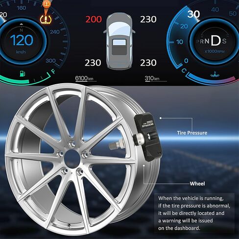 Mostplus 433MHZ مستشعر ضغط الإطارات TPMS 36236798726 36236781847 متوافق مع BMW 325i 328i 335i 528i 550i 750i X3 X5 X6 Z4 4 قطعة in Kuwait