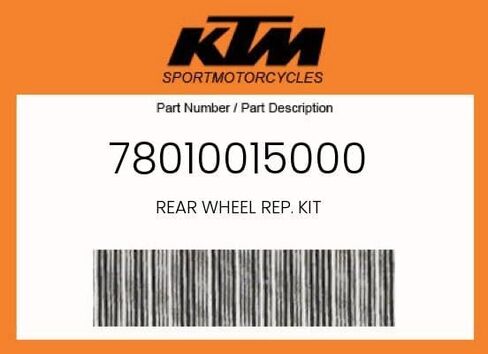 KTM OEM مندوب العجلة الخلفية. عدة متوافقة مع KTM 250 SX-F 2005-2012/450 SX-F/250 XC-F 2007-2012/350 SX-F/XC-F 2011-2012/250/300 XC-W 2006-2015/250/300 XC 2006-2012/125 إس إكس 2003-2012- 78010015000 in Kuwait