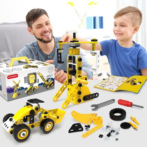 Stem Toys For 5 6 7 8 9+ Year Old Building Block Kit Stem Activities Projects Boy Toys Age 4-8 5-7 6-8 8-10 Creative Set Educational Engineering Excavator Construction Birthday Fun Christmas Idea Gift in Saudi Arabia