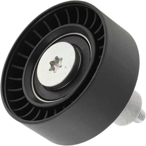 Motoforti Drive Belt Idler Pulley for Audi A6 2018-2024 Serpentine Tensioner Pulley Idler with Bolt Washer No.06M903341D Plastic Black 1 Pcs in Kuwait