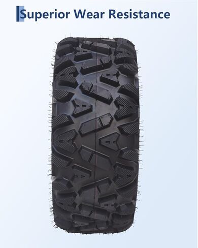 مجموعة من إطارات Garvee مكونة من 2 إطارات ATV مقاس 25x10-12، إطارات للطرق الوعرة مكونة من 6 طبقات بدون أنبوب لجميع التضاريس، 25x10x12 in Kuwait
