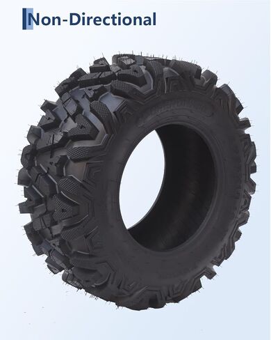 مجموعة من إطارات Garvee مكونة من 2 إطارات ATV مقاس 25x10-12، إطارات للطرق الوعرة مكونة من 6 طبقات بدون أنبوب لجميع التضاريس، 25x10x12 in Kuwait
