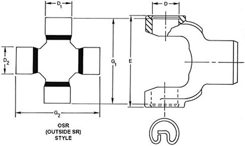 Spicer 5-3206X Universal Joint in Kuwait
