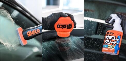 SOFT99 Glaco Roll On Large 120ml - Rain Repellent Glass Coating for Car - Strong Hydrophobic Liquid Wiper - Ergonomic Bottle Shape and Integrated Applicator in Saudi Arabia