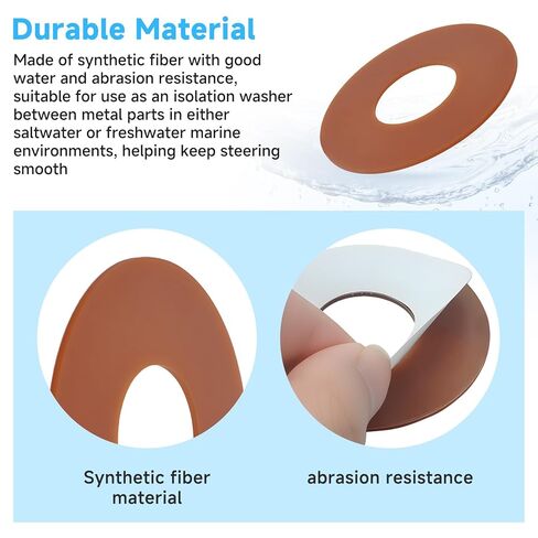 (2-Pack) 72498 Bell Housing Fiber Washer, Compatible with MerCruiser sterndrive outdrive R, MR, Alpha One and Alpha One Gen II, Replaces 12-72498, 8M0162651, 12-8M0162651 in Saudi Arabia