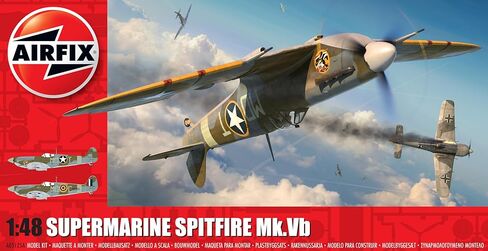 Airfix Model Airplane Kit Model - A05125A Supermarine Spitfire Mk.Vb, Plastic Plane Model Kits for Adults & Kids, Skill Level 3, 1:48 Scale WW2 Military Aircraft Models - Real Aeroplane Models in Saudi Arabia