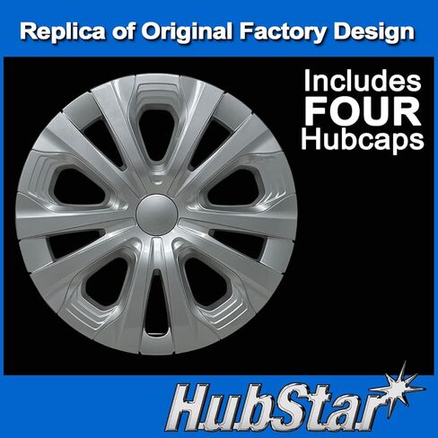 Hubcap Replacement for Toyota Prius 2019-2022, 15-inch Replica Wheel Cover (Set of 4) Silver in Saudi Arabia