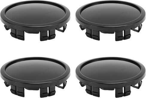 4 قطع أغطية محور عجلة السيارة، 75 مم OD 65 مم غطاء عجلة مركزي لهوية السيارة، أغطية مركز محور إطارات السيارة للمركبات غطاء حماية من الغبار المعدل (أسود) in Kuwait