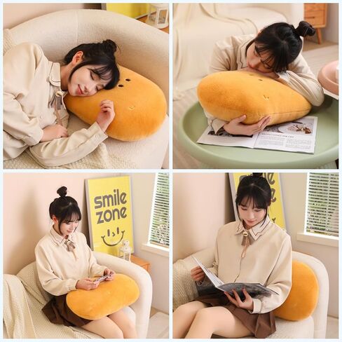funnykitten Potato Plush, Kawaii Stuffed Potato Pillow Soft Realistic Potato Plushie Toy Funny Food Plush Pillows Gift for Home Decor Party, 21.6 inch in Saudi Arabia