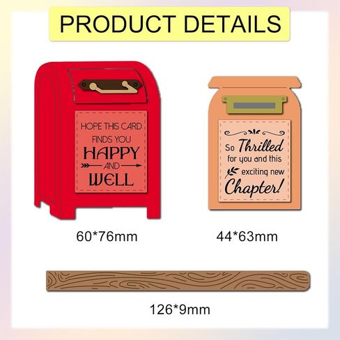 GLOBLELAND Vintage Emails Clear Stamps and Cutting Dies Set for Card Making Daily Greetings and Blessings Silicone Transparent Stamp Post Sentiments Die Cuts for DIY Scrapbooking Embossing Photo Album in Kuwait