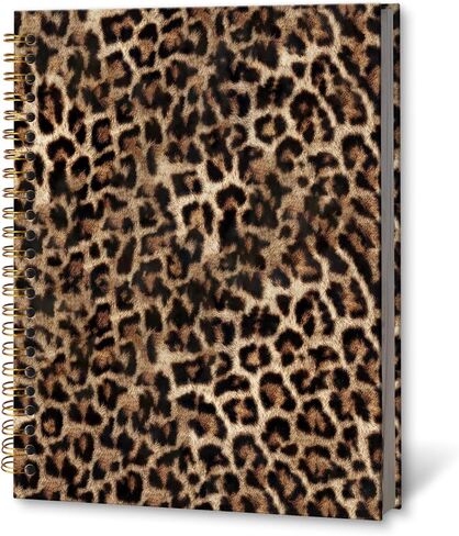 KTYHD Cheetah Print Notebook Journal 5.5x8.3in, Cheetah Print Gifts for Women Journal for Writing, Retro Trendy Maximalist Leopard Notebooks for Note Taking, Leopard Gifts Hardcover Spiral Notebook in Saudi Arabia