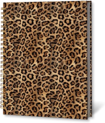 KTYHD Cheetah Print Notebook Journal 5.5x8.3in, Cheetah Print Gifts for Women Journal for Writing, Retro Trendy Maximalist Leopard Notebooks for Note Taking, Leopard Gifts Hardcover Spiral Notebook in Saudi Arabia