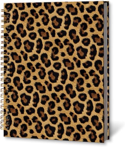 KTYHD Cheetah Print Notebook Journal 5.5x8.3in, Cheetah Print Gifts for Women Journal for Writing, Retro Trendy Maximalist Leopard Notebooks for Note Taking, Leopard Gifts Hardcover Spiral Notebook in Saudi Arabia