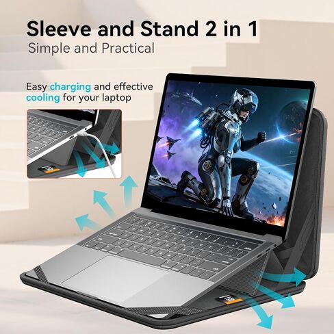 حافظة كمبيوتر محمول Smatree T50T صلبة مقاس 14 بوصة متوافقة مع MSI Modern 14 B10MW وMSI Summit E14 FlipEvo A12MT-015/A12MT-016/A12MT-017 in Kuwait
