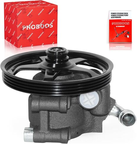 PHOBOOS Power Steering Pump Compatible with Lincoln MKS 2009-2012, MKT 2010-2012 3.7L & Ford Flex 2009-2012, Taurus 2010-2012 3.5L,With Pulley, Low Noise, Smooth Steering, Ref. 20-387 in Kuwait