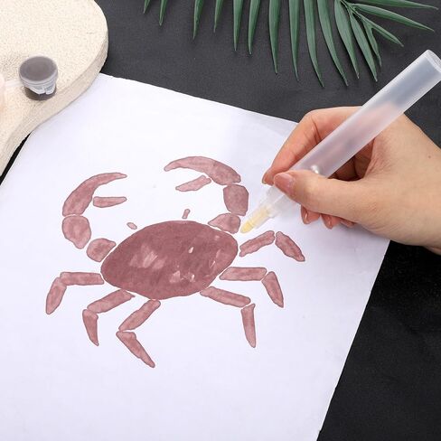 Thinp 8Pcs Empty Paint Markers, Refillable Paint Markers 3mm 6mm Blank Round Tilted Flat Head Acrylic Refillable Marker Clear Empty Paints Pen for Touch Up Graffiti Paper Drawing in Saudi Arabia