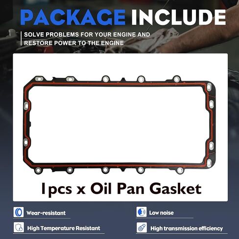 Oil Pan Gasket Fit for Ford Crown Victoria E150 250 350 450 Explorer F150 250 350 Mustang Thunderbird Excursion GT Lincoln Town CAR Continental Navigator 4.6L 5.4L 1992-2015 OS30725R in Saudi Arabia