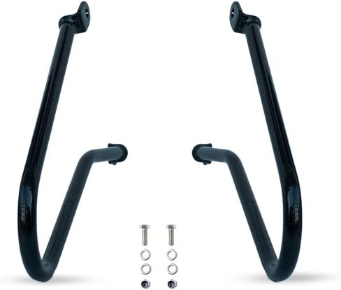 Trip Machine Company Saddle Stays Compatible with Triumph Motorcycles – Side Pannier Rails Saddlebag Support Bars, Heavy Duty Mild Steel Mount Brackets, Touring Luggage Support - Triumph Bonneville in Kuwait