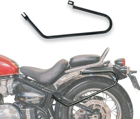Trip Machine Company Saddle Stays Compatible with Triumph Motorcycles – Side Pannier Rails Saddlebag Support Bars, Heavy Duty Mild Steel Mount Brackets, Touring Luggage Support - Triumph Bonneville in Kuwait