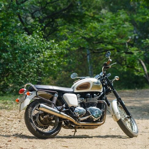 Trip Machine Company Saddle Stays Compatible with Triumph Motorcycles – Side Pannier Rails Saddlebag Support Bars, Heavy Duty Mild Steel Mount Brackets, Touring Luggage Support - Triumph Bonneville in Kuwait