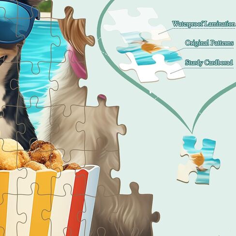 Puzzles for Kids Ages 6-8 8-10 Year Old - Amusement Park Dog Puzzles 200 Piece Puzzles for Kids Ages 6 7 8 9 10 Year Old and Adults Children Kids Puzzles for Girls and Boys Educational Toys Gifts in Saudi Arabia