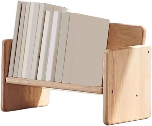 رف كتب بتصميم بسيط منظم مكتب رف كتب خشبي مائل للمنزل والمكتب وغرفة المعيشة والمكتب المنزلي in Kuwait