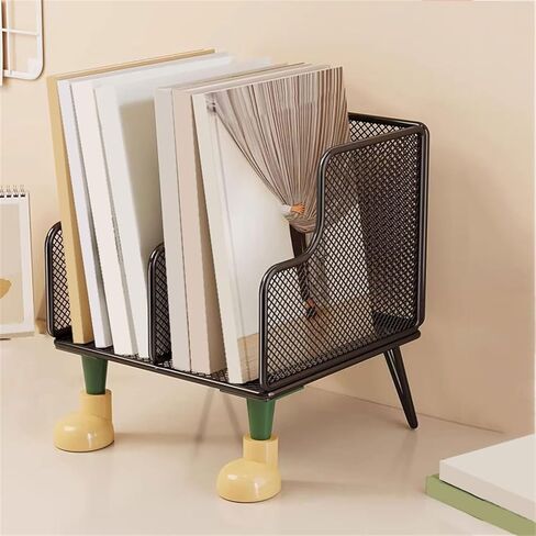 Bookshelf Creativity Stainless Steel Paint Bookshelf Metal Hollow Out Home Storage Shelf for Living Room Home Office in Kuwait
