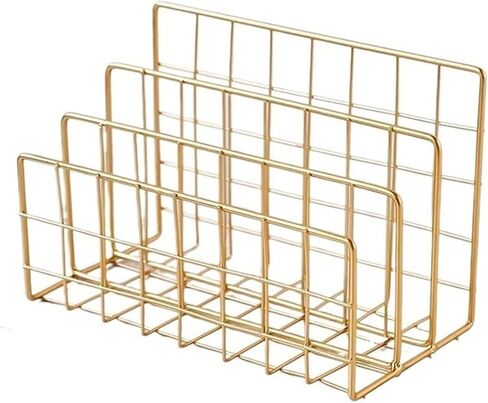 Bookshelf Nordic Luxury Iron Bookshelf Creative Minimalist Office Organizing Storage Rack for Living Room Home Office in Kuwait