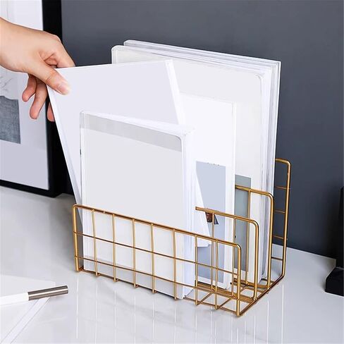 Bookshelf Nordic Luxury Iron Bookshelf Creative Minimalist Office Organizing Storage Rack for Living Room Home Office in Kuwait